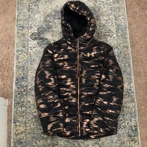 Under Armour girls ymd black and gold puffer coat